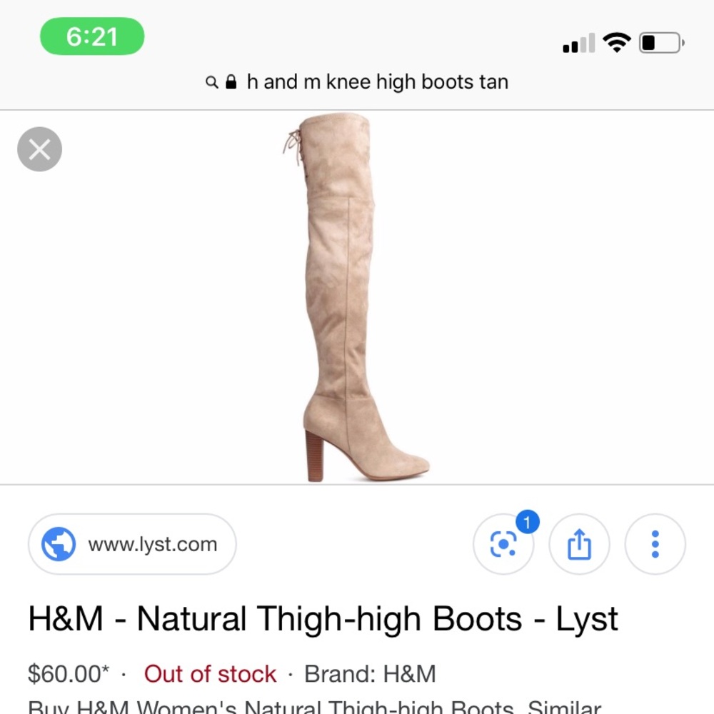 Women's Natural Thigh-high Boots